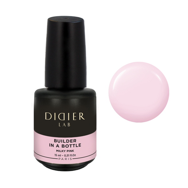 Gel Constructie in Sticla, Didier Lab, 15 ml - Milky Pink