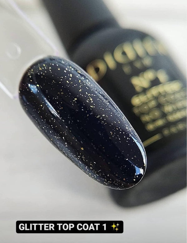 Top Coat Glitter No Wipe "Didier Lab", No1, 10ml - Didier Lab Romania